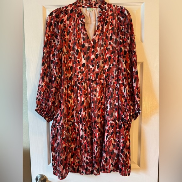 JADE
Zoe Long Sleeve Tiered Dress- Red size S - Picture 1 of 3